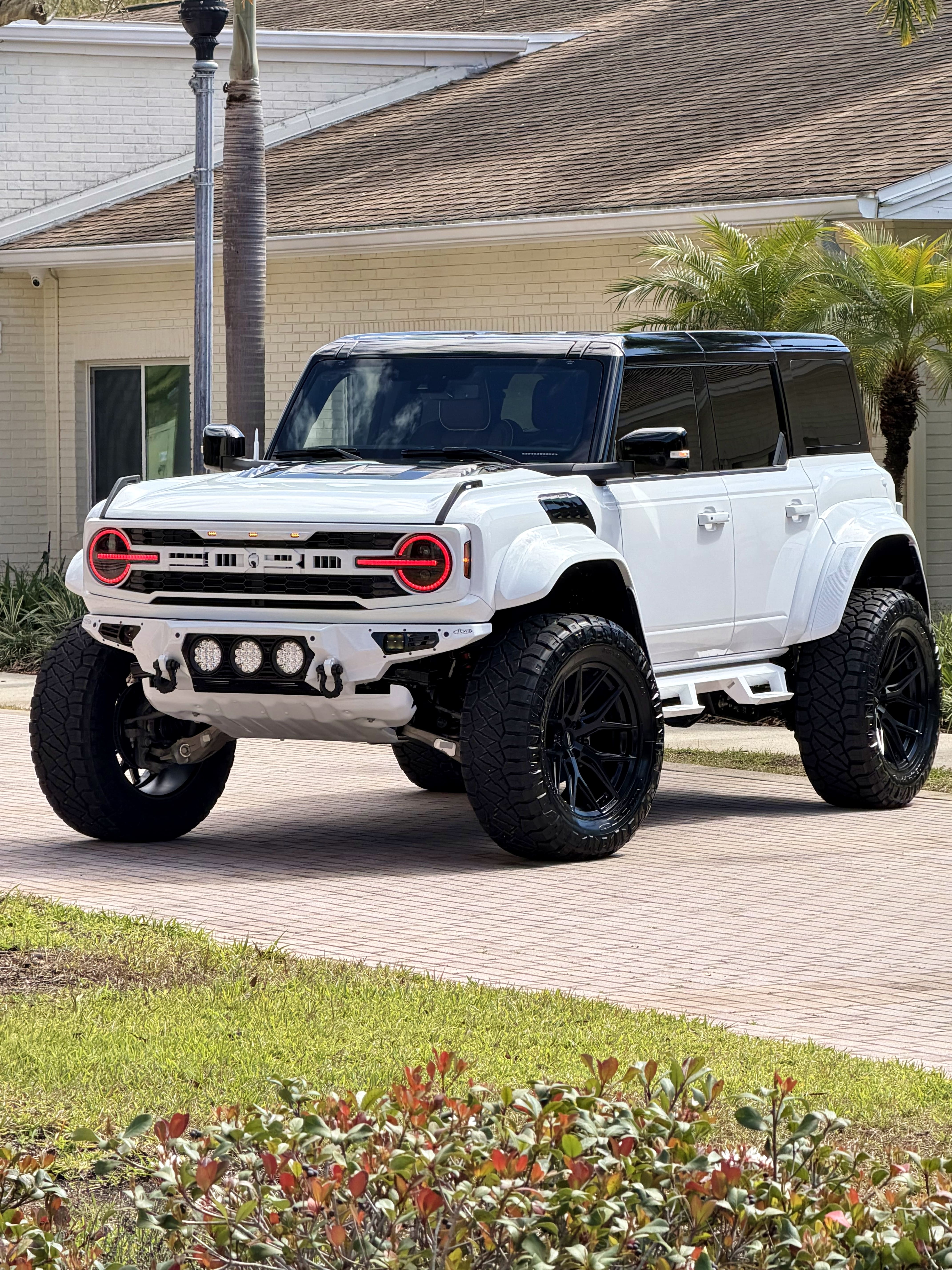 Custom Ford Bronco on display