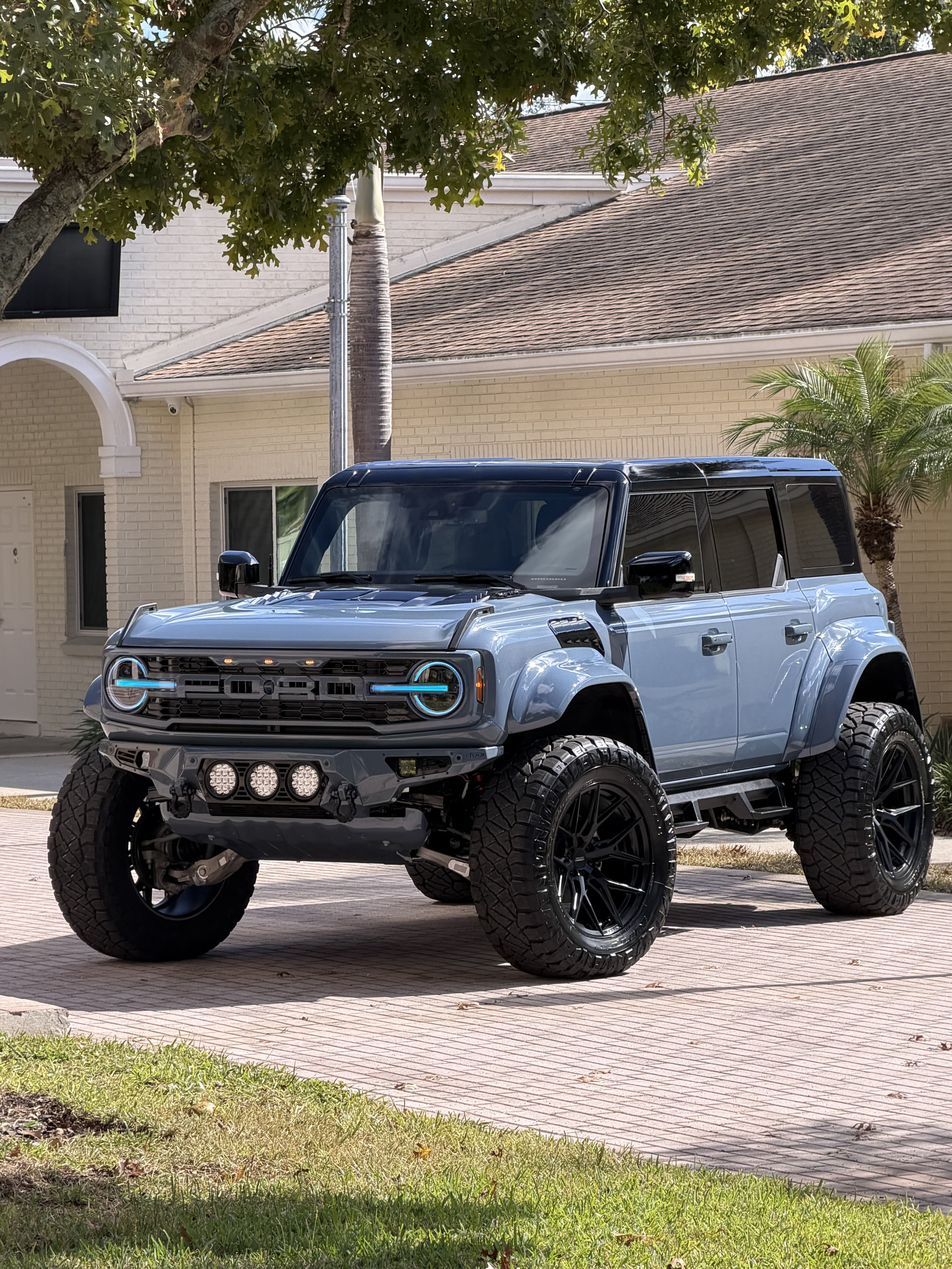 Custom Ford Bronco parked outdoors