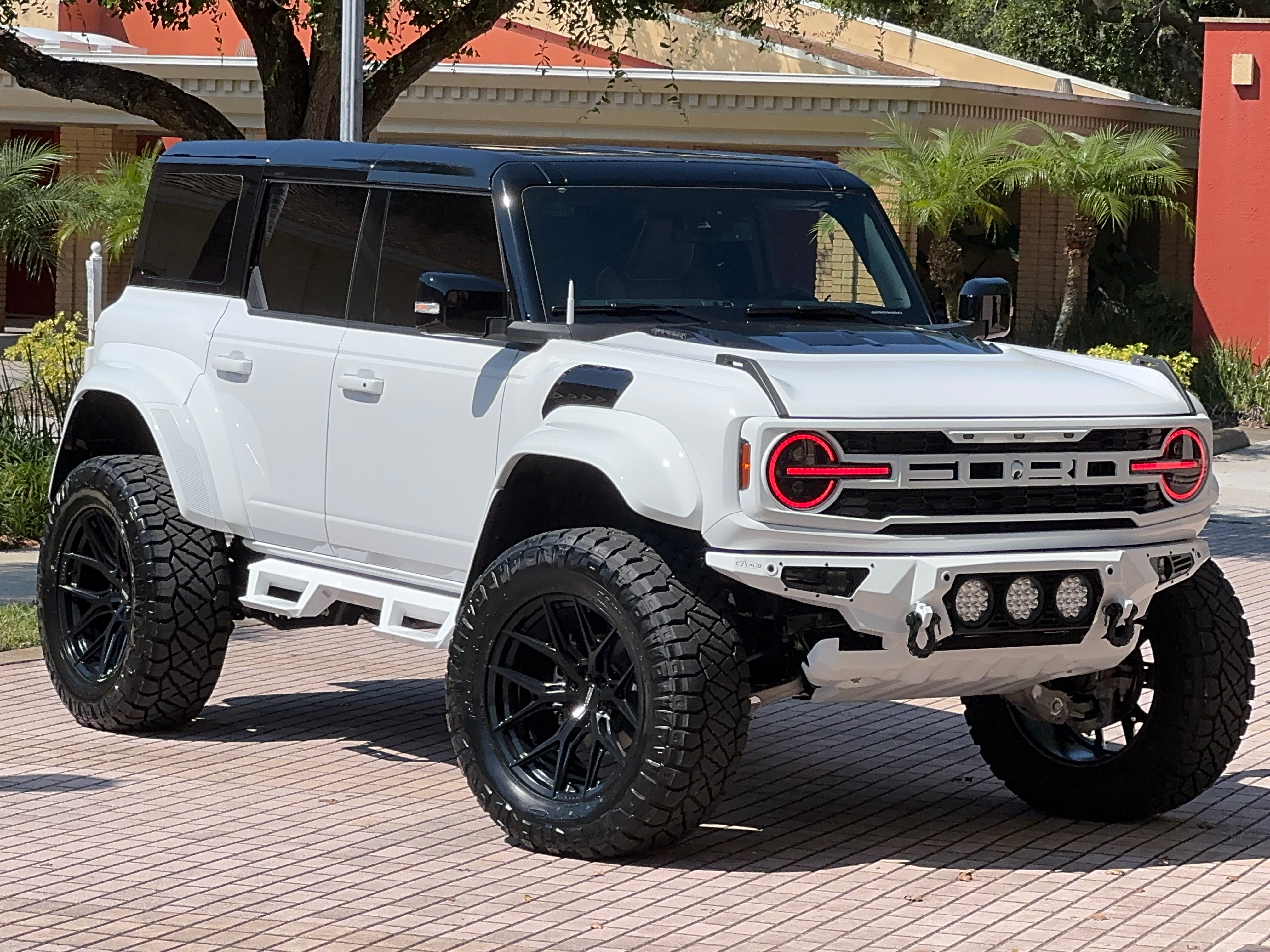 Custom Ford Bronco parked outdoors